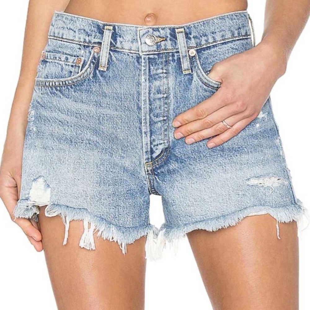 worn once AGOLDE jean shorts